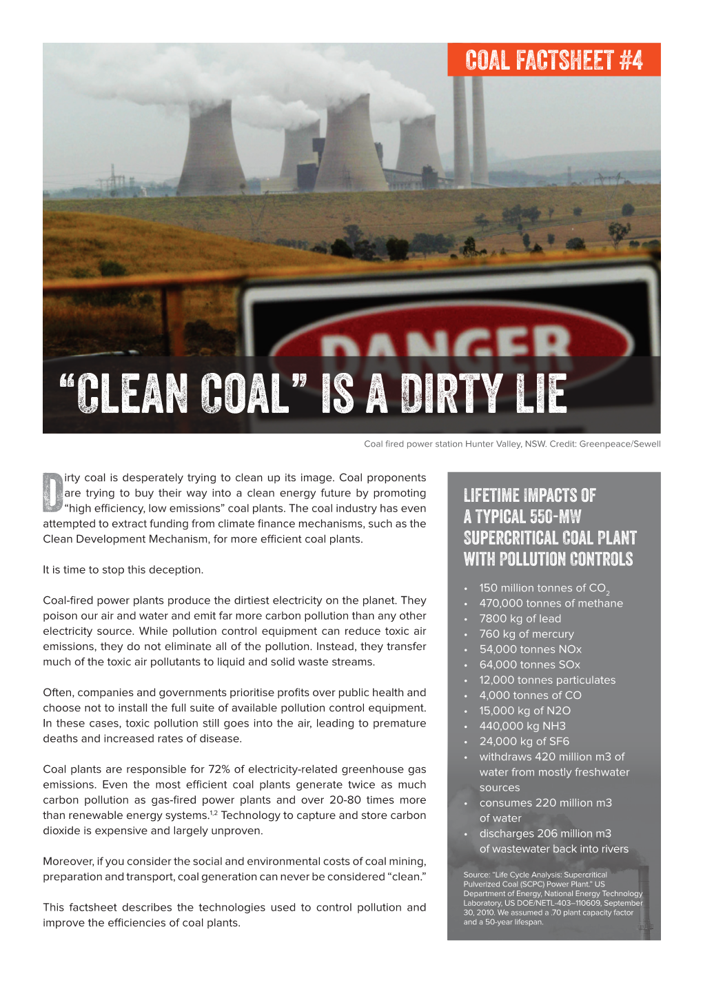 “Clean Coal” Is a Dirty Lie