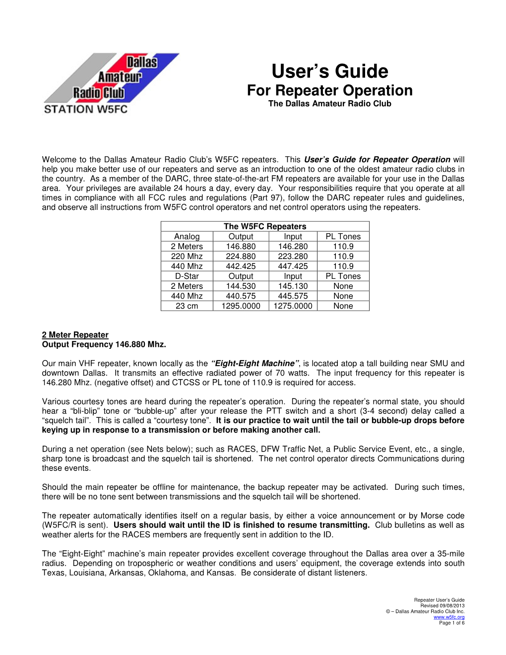 DARC Repeater Users Guide