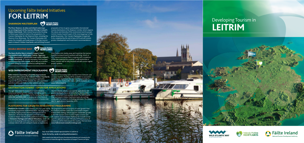 LEITRIM Developing Tourism in SHANNON MASTERPLAN