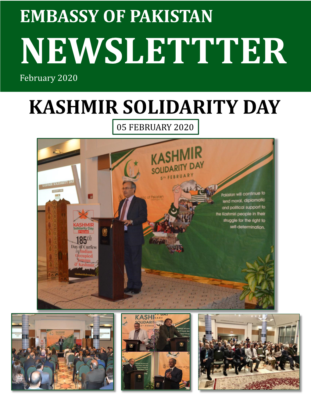 Kashmir Solidarity Day 05 February 2020 Table of Contents Page 2