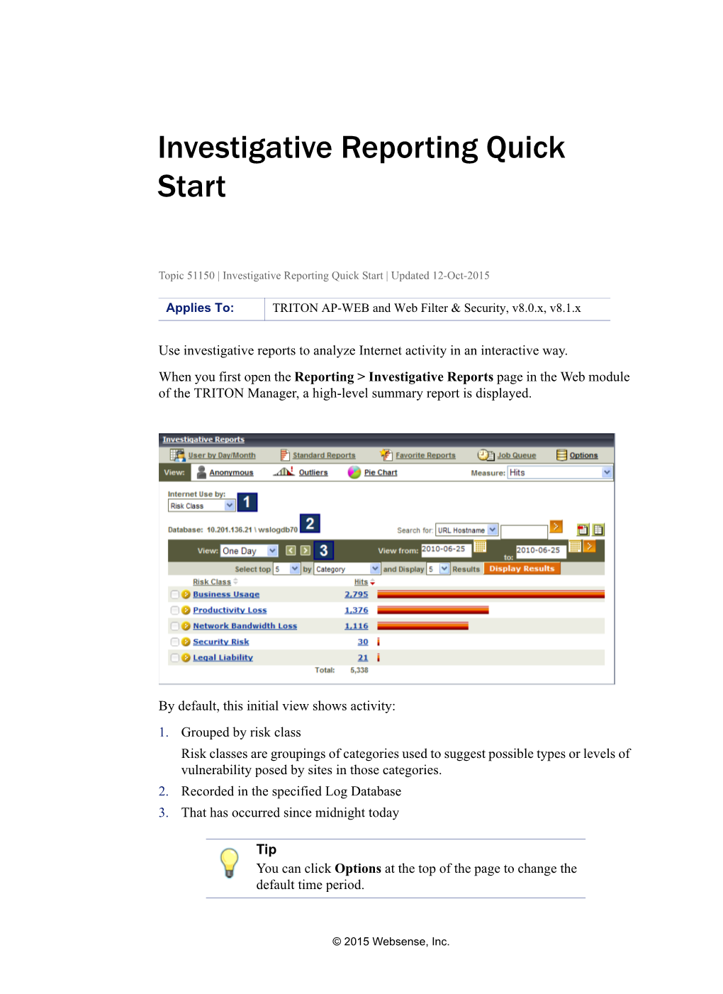 Investigative Reporting Quick Start