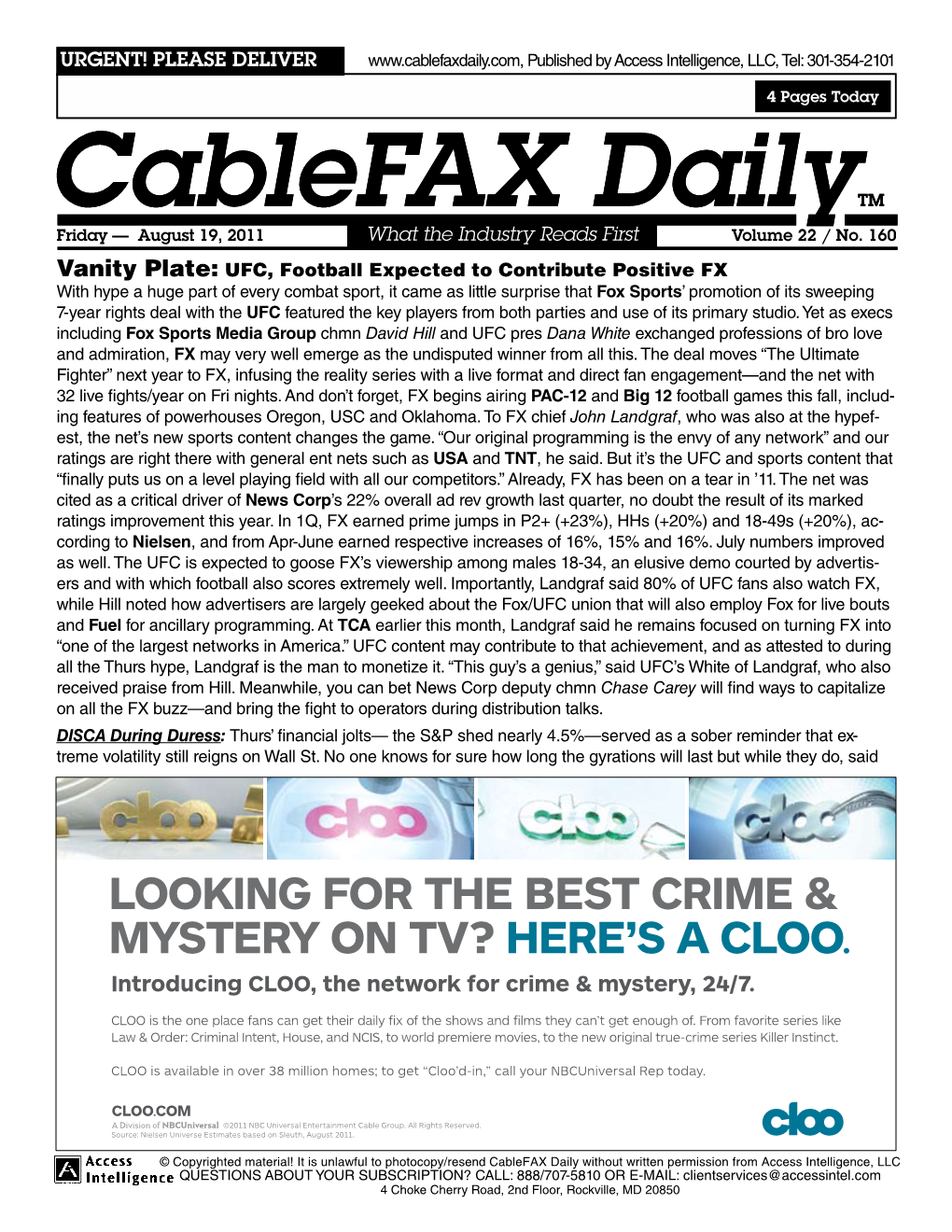 Cablefax Dailytm Cablefax Dailytm