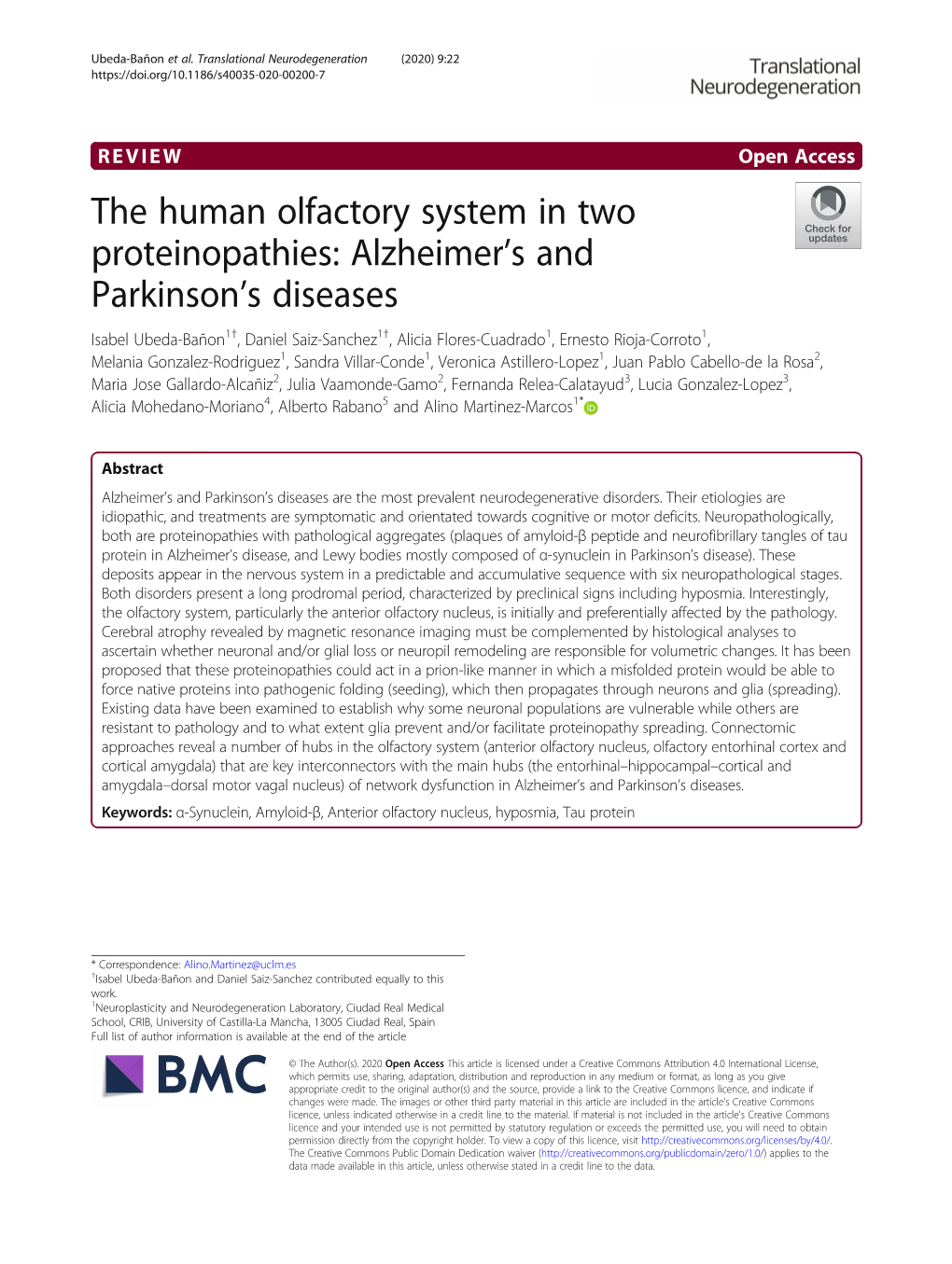 Alzheimer's and Parkinson's Diseases