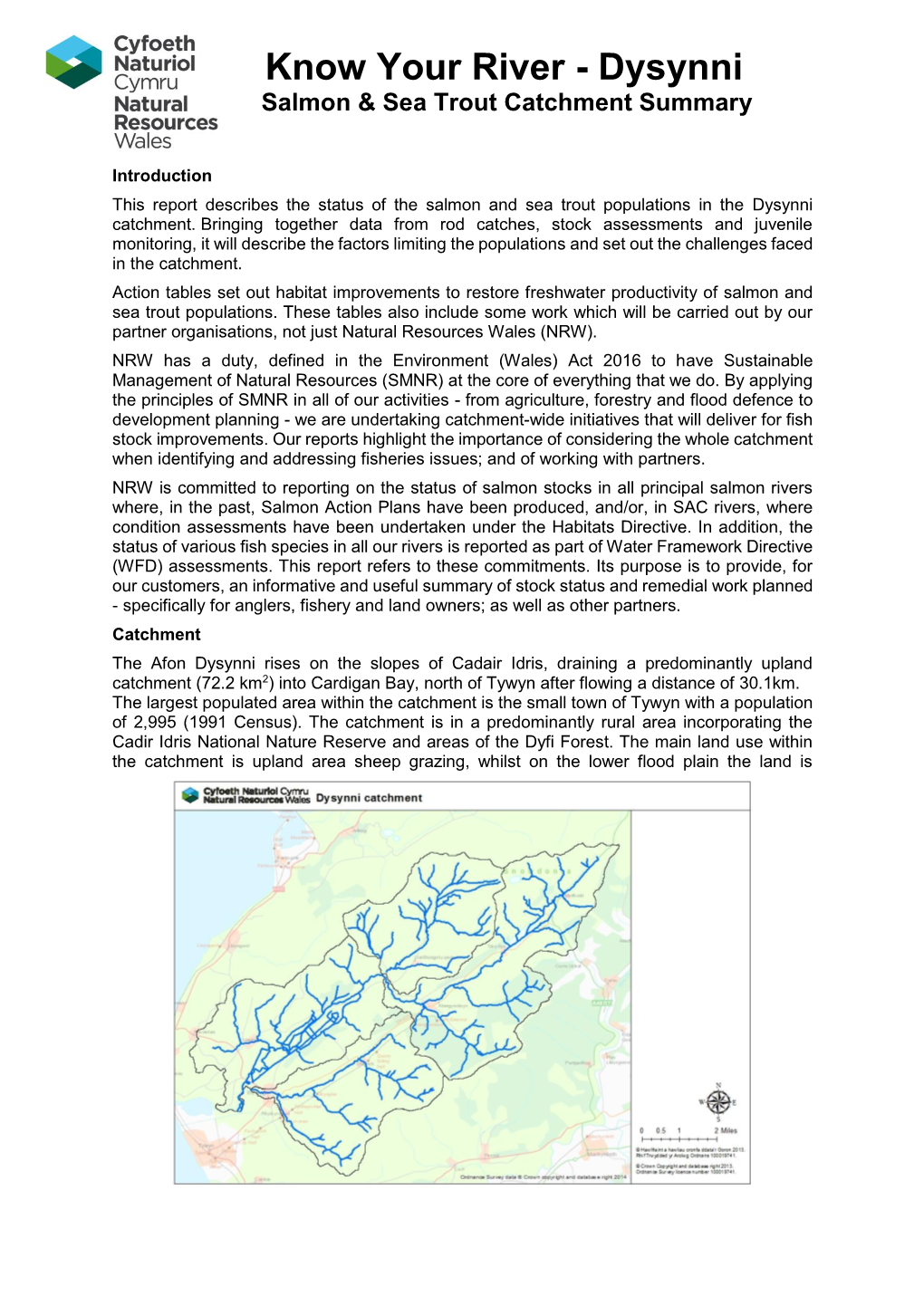 Dysynni Salmon & Sea Trout Catchment Summary