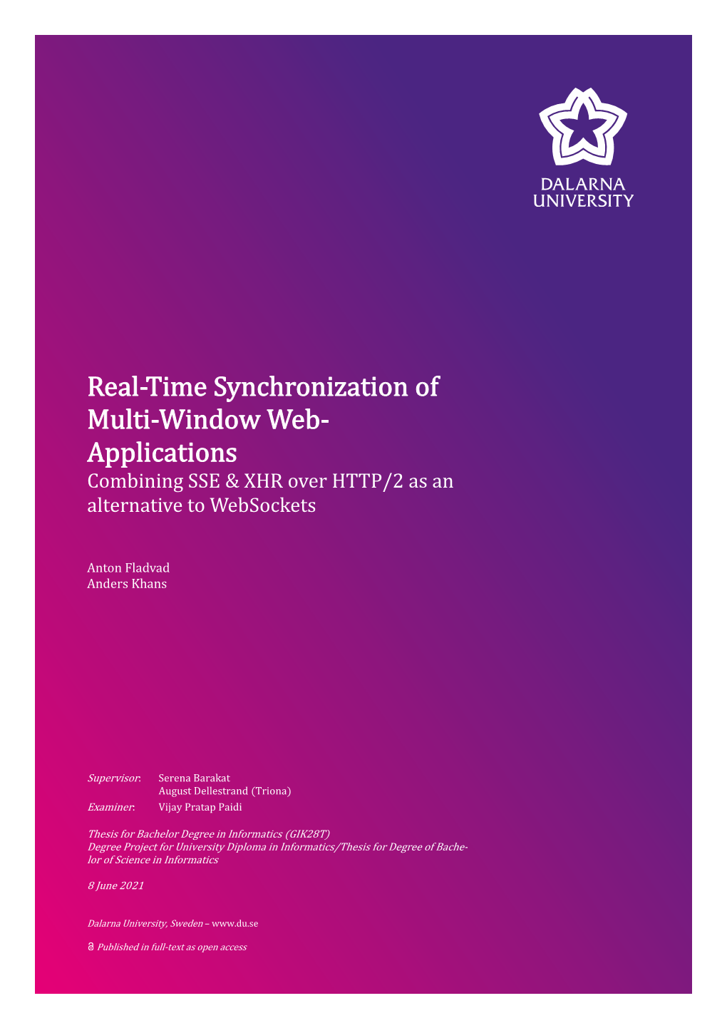 Real-Time‌ ‌Synchronization‌ ‌Of‌ ‌Multi-Window‌ ‌Web-Applications‌