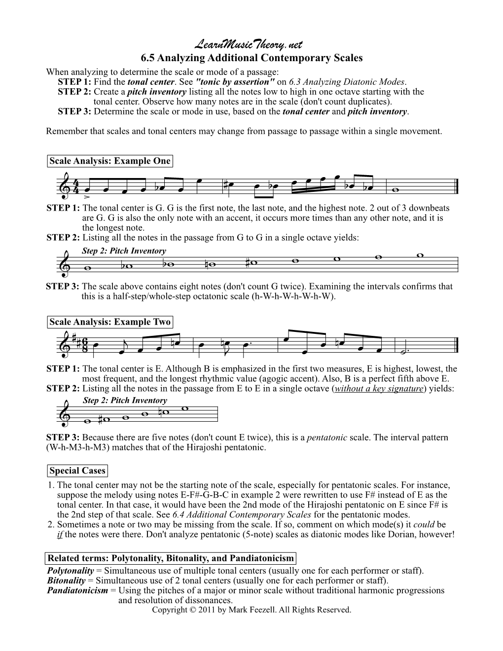 Music Theory at Learnmusictheory.Net