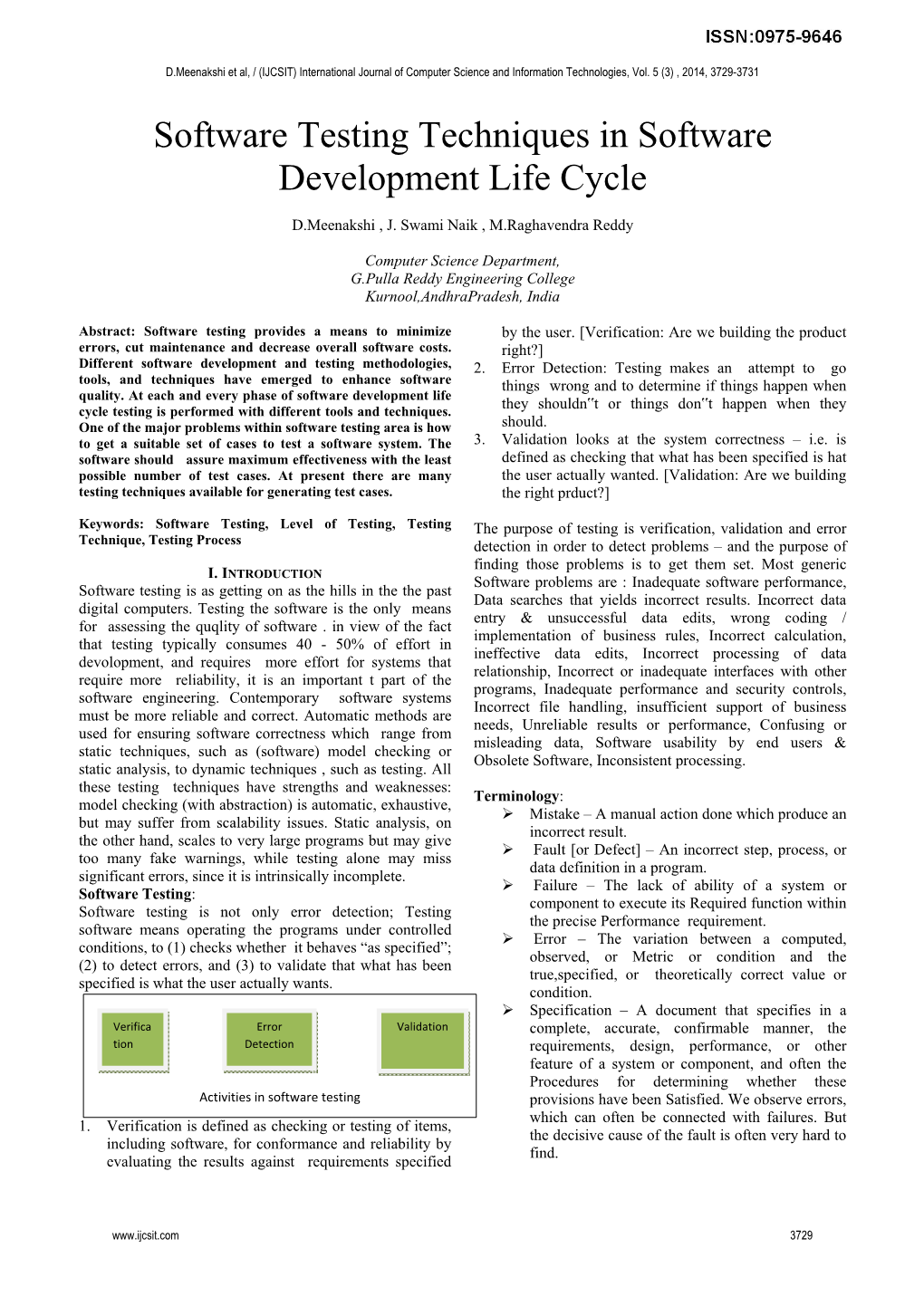 Software Testing Techniques in Software Development Life Cycle