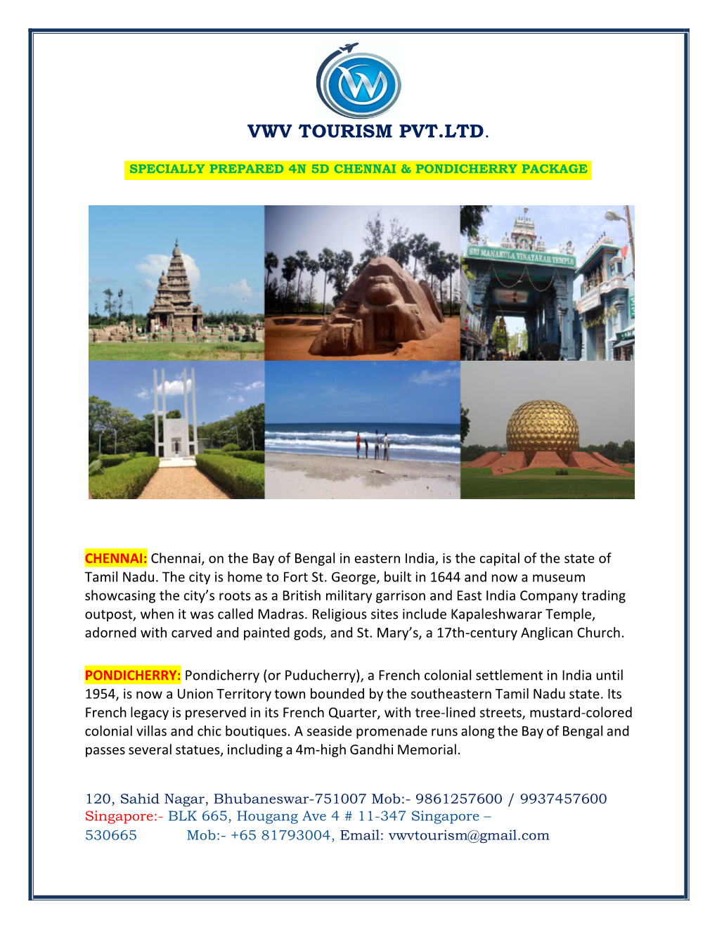 Vwv Tourism Pvt.Ltd