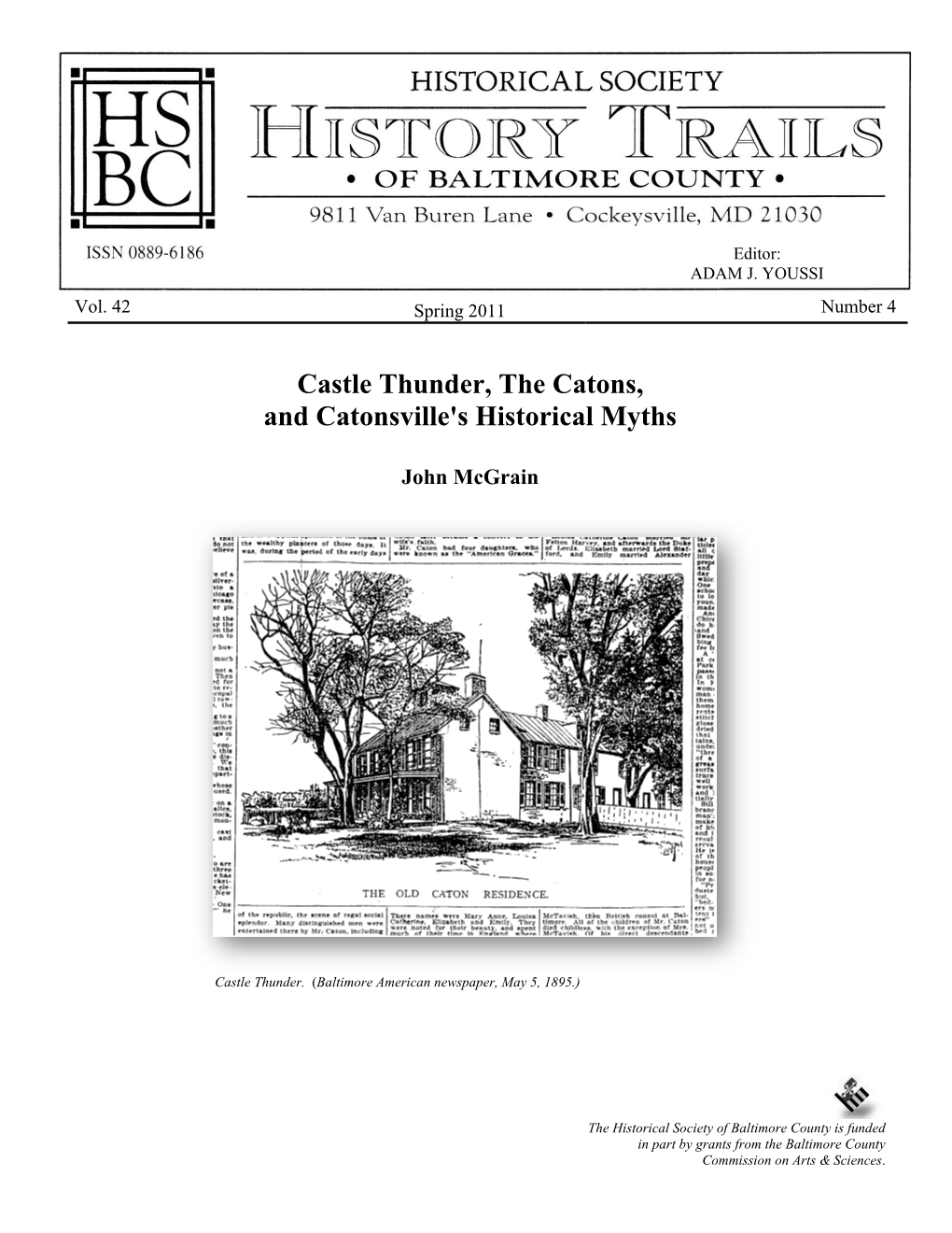 Castle Thunder, the Catons, and Catonsville's Historical Myths