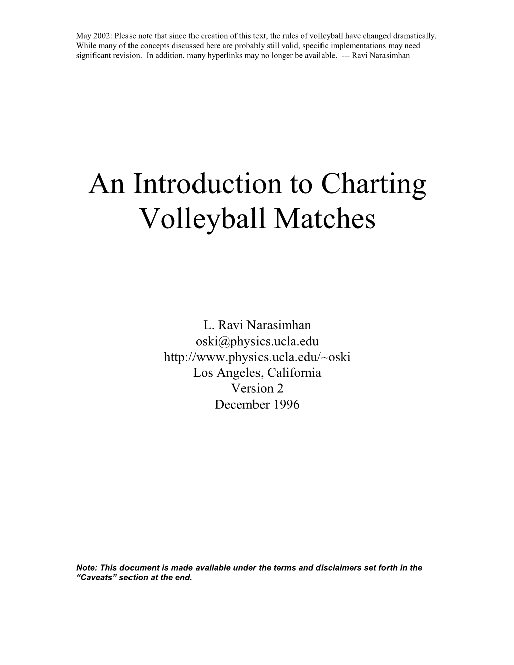 An Introduction to Charting Volleyball Matches