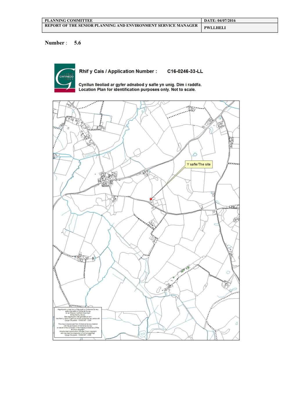 PWYLLGOR CYNLLUNIO DYDDIAD «Planning Ctte Date»