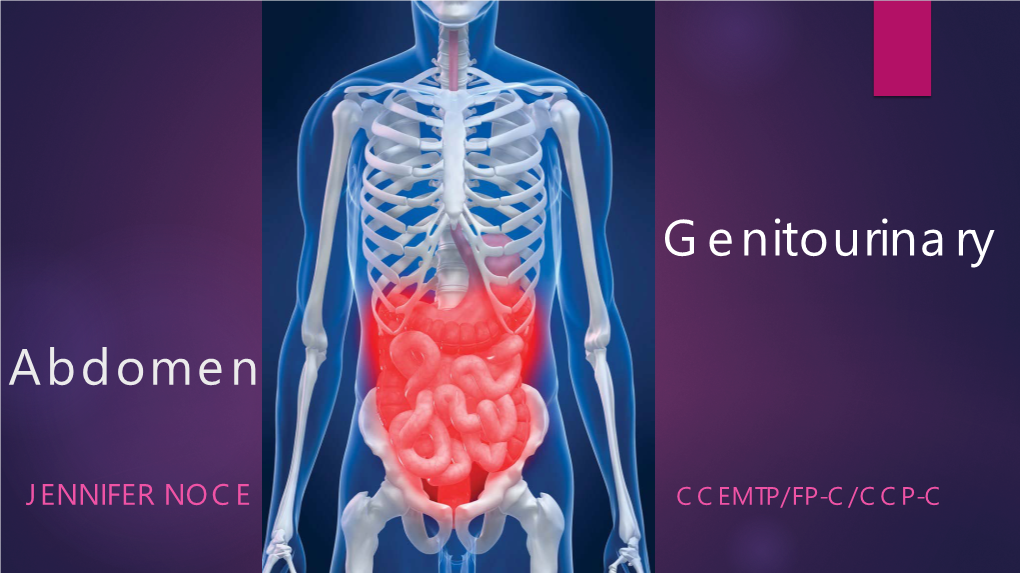 Abdomen/Genitourinary/Renal/GI