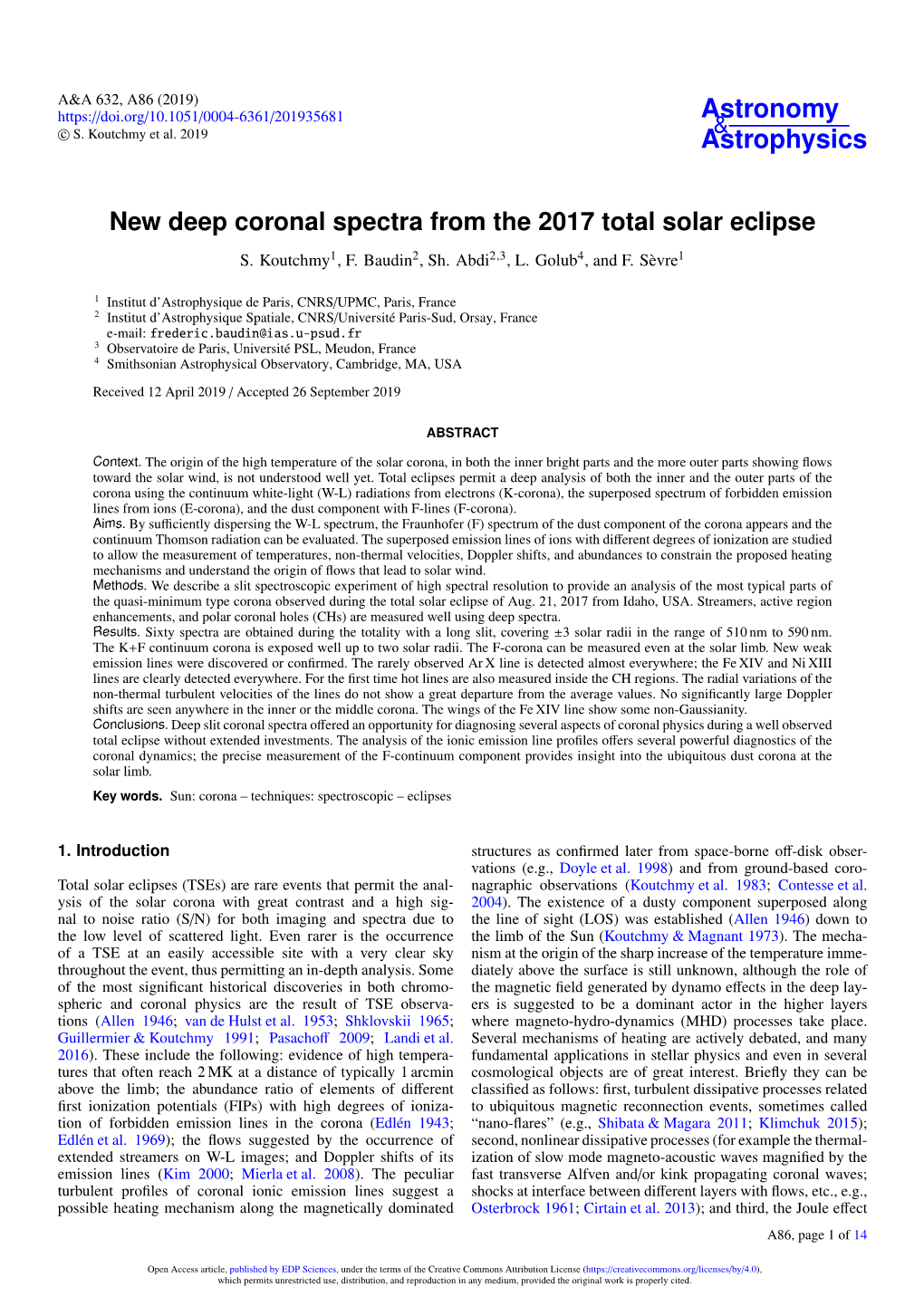 New Deep Coronal Spectra from the 2017 Total Solar Eclipse S