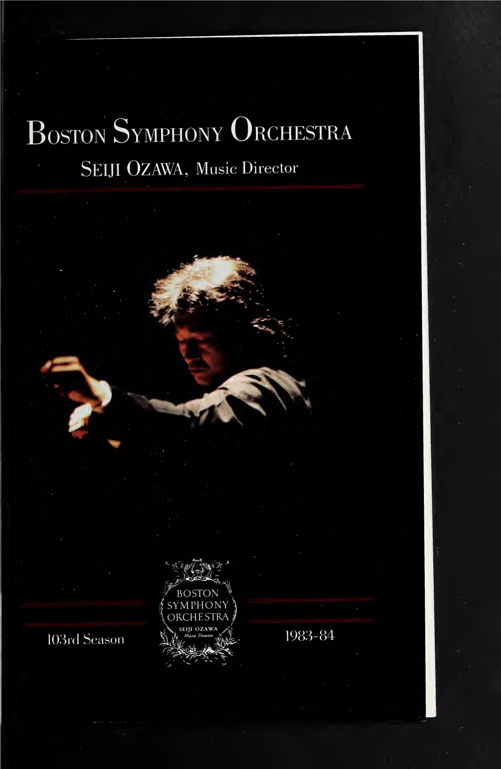 Boston Symphony Orchestra Concert Programs, Season 103, 1983-1984