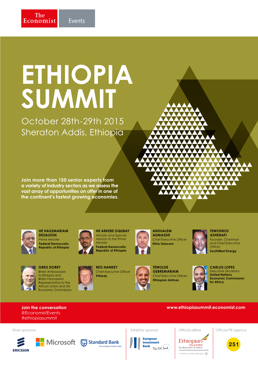 ETHIOPIA SUMMIT October 28Th-29Th 2015 Sheraton Addis, Ethiopia