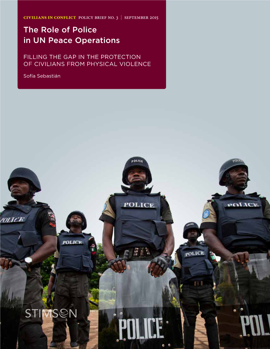 The Role of Police in UN Peace Operations