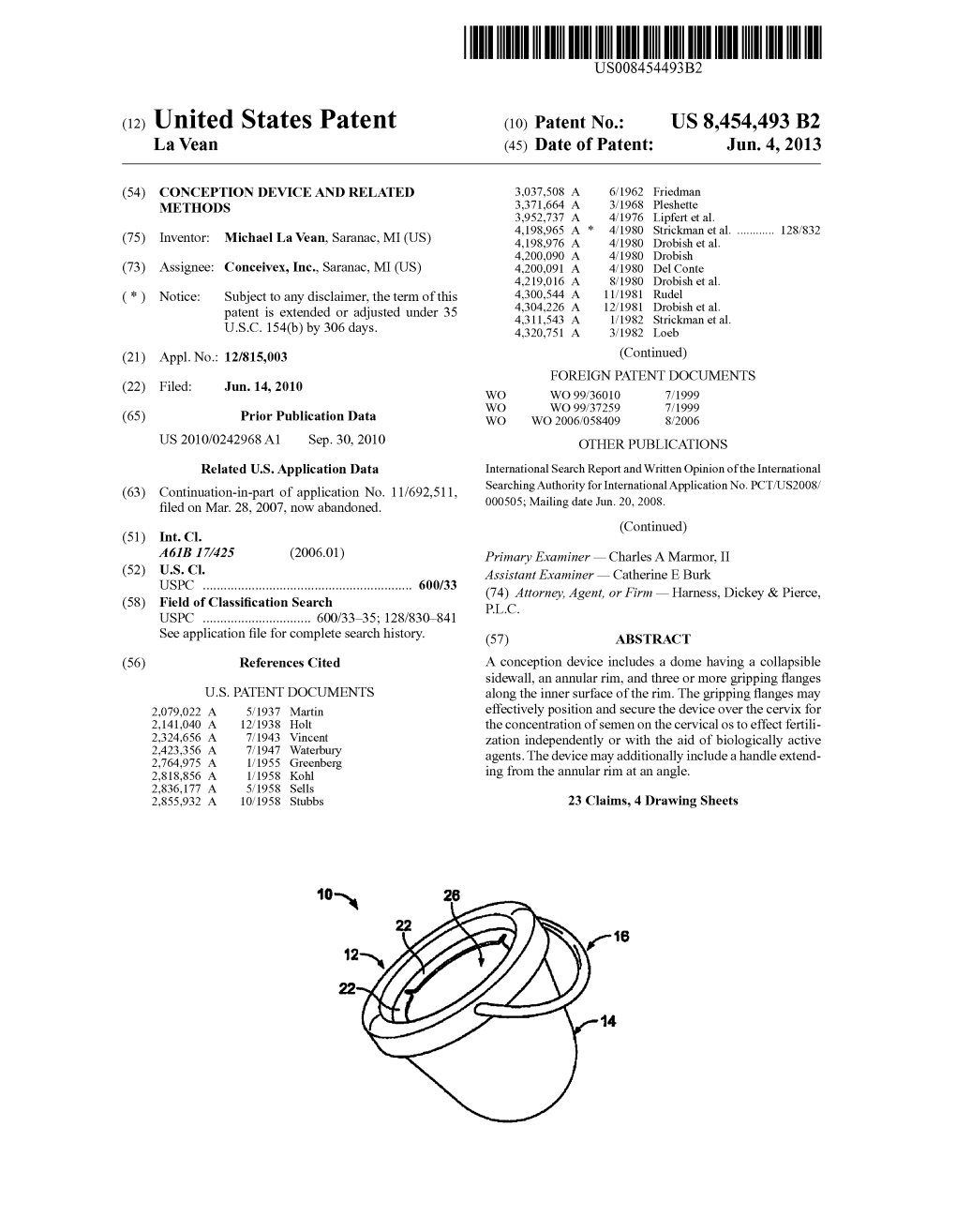 (12) United States Patent (10) Patent No.: US 8.454.493 B2 La Vean (45) Date of Patent: Jun