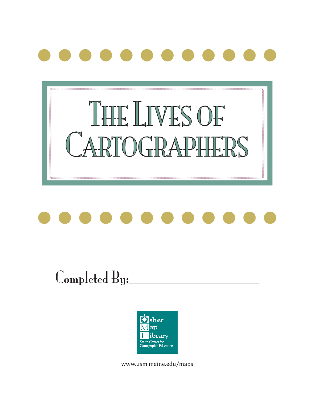 The Lives of Cartographers