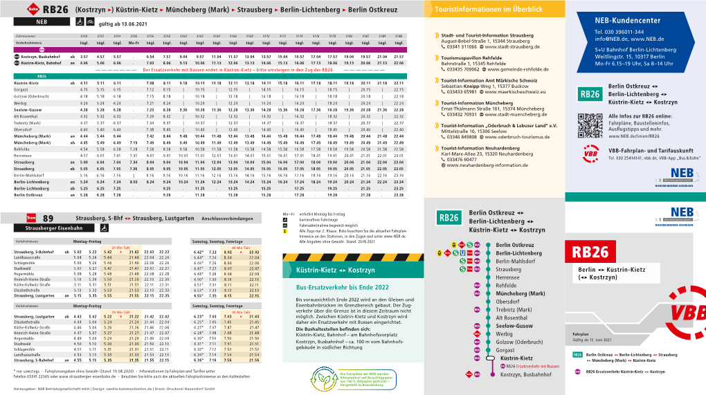 Fahrplan RB26