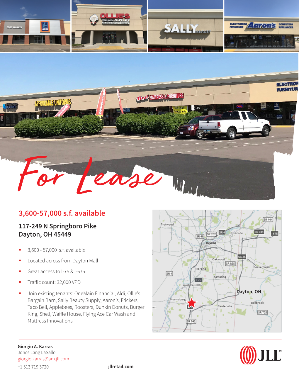 3,600-57,000 S.F. Available 117-249 N Springboro Pike Dayton, OH 45449