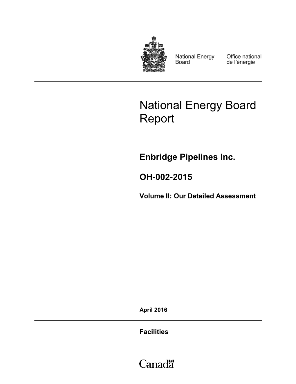 National Energy Board Report