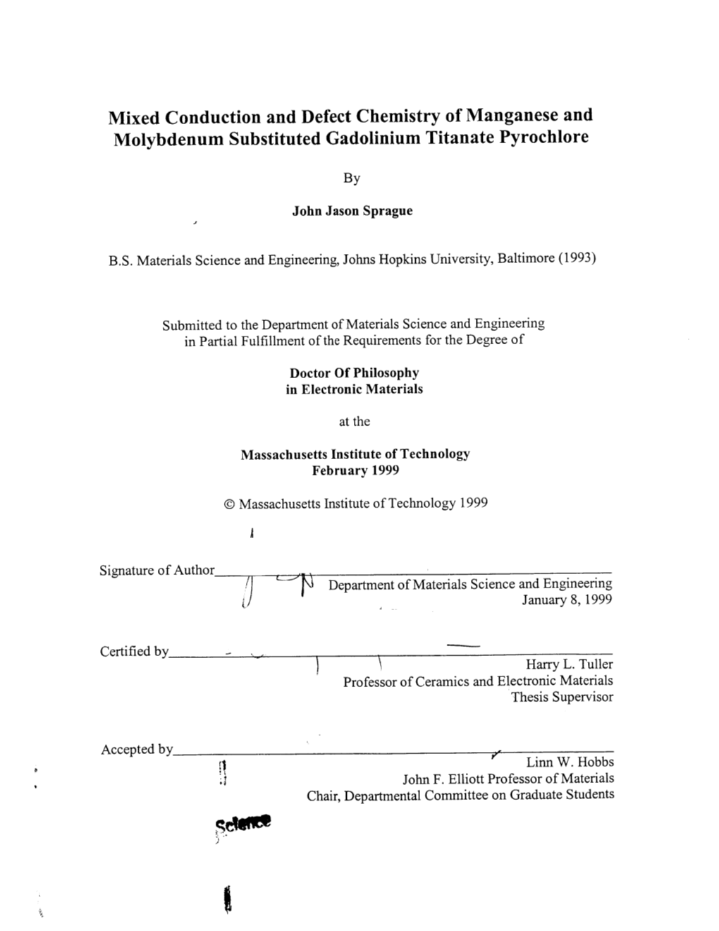 Mixed Conduction and Defect Chemistry of Manganese and Molybdenum Substituted Gadolinium Titanate Pyrochlore