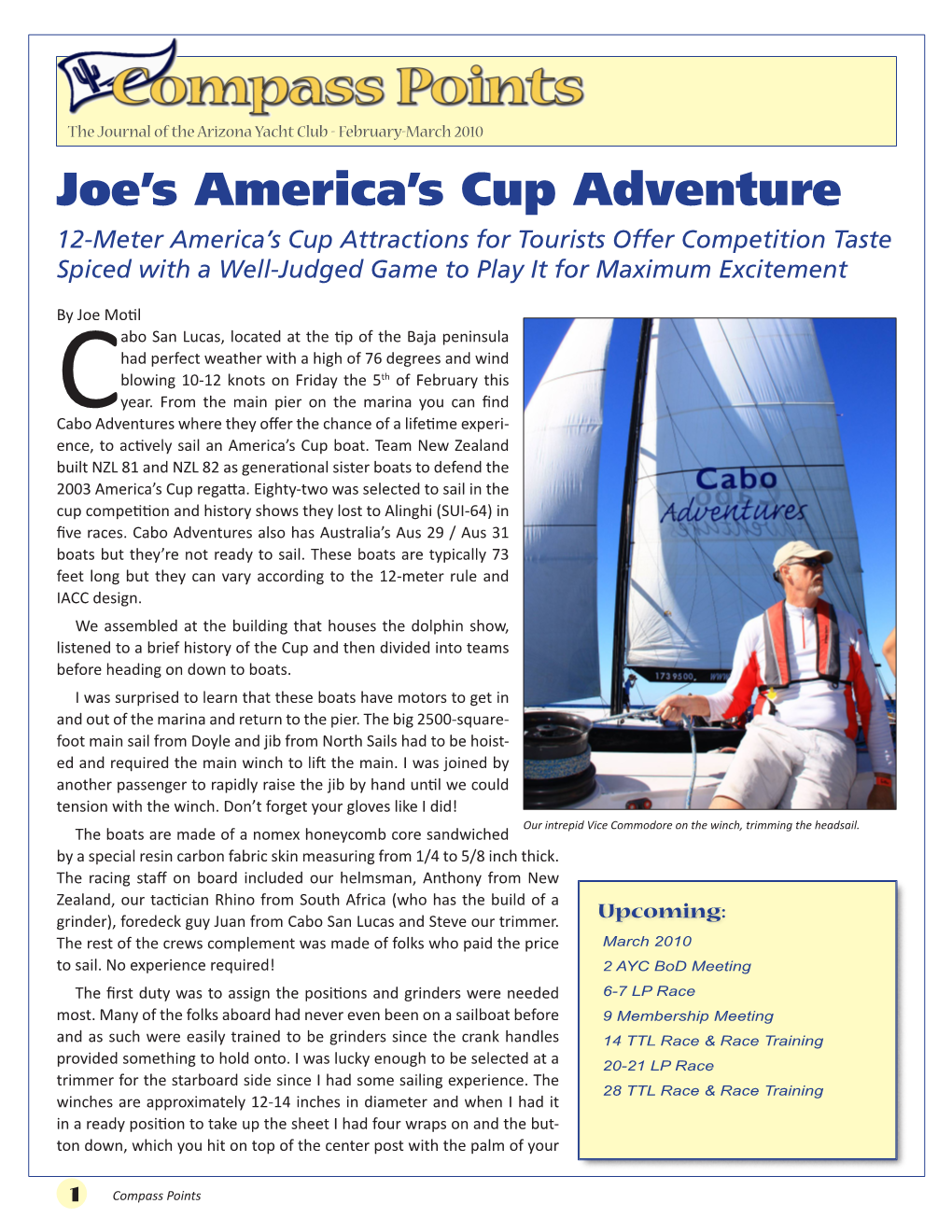 Joe's America's Cup Adventure