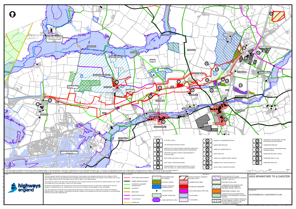 A303 SPARKFORD to ILCHESTER This Material May Not Be Copied, Distributed, Sold Or Published Without the Formal Permission of Land Registry