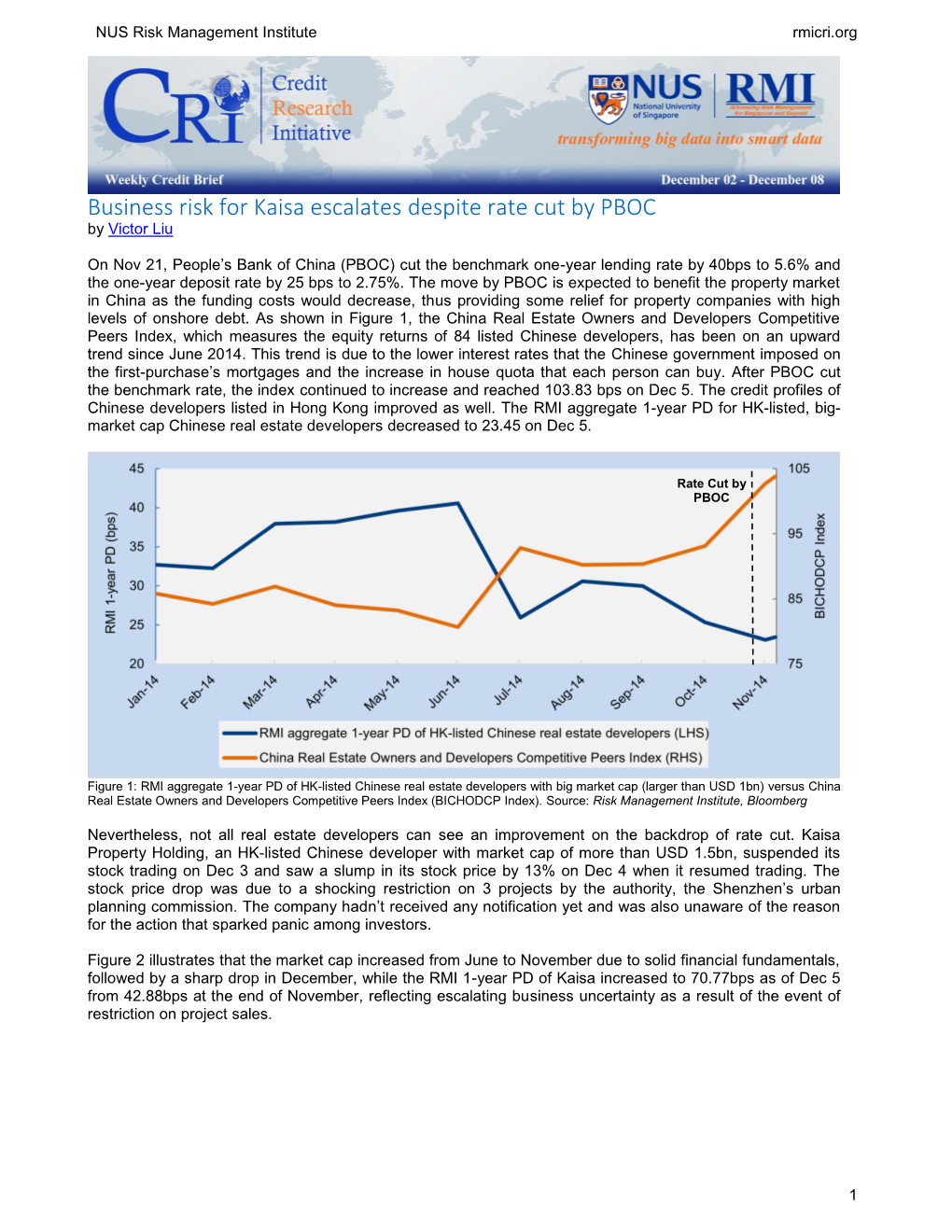 Business Risk for Kaisa Escalates Despite Rate Cut by PBOC by Victor Liu