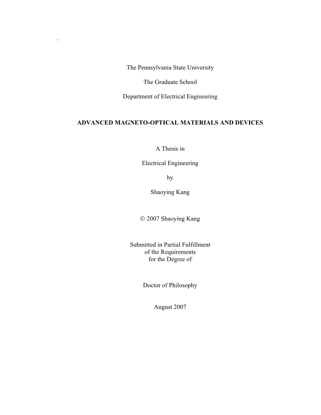 Open Shaoyingkangthesis.Pdf