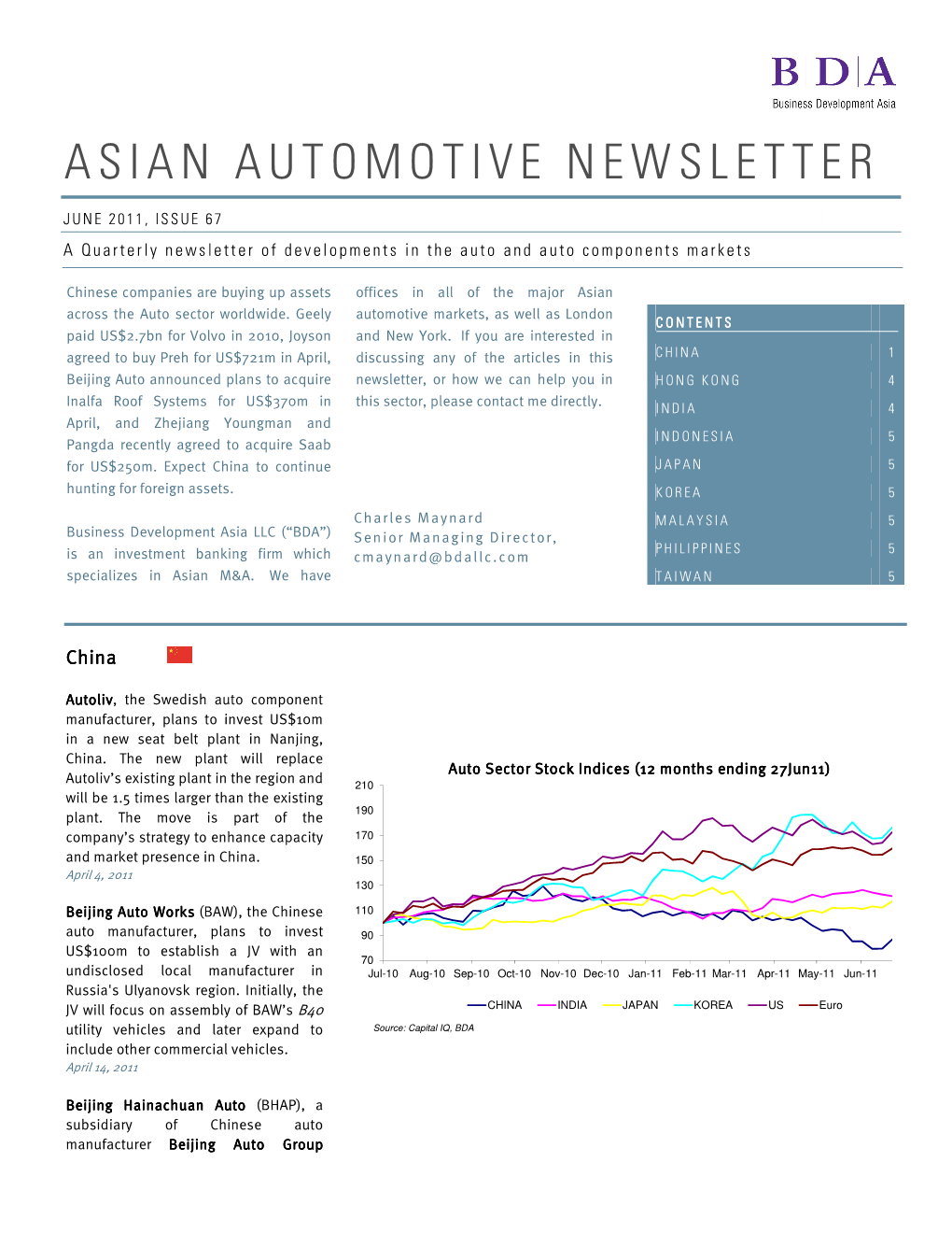 Asian Automotive Newsletter