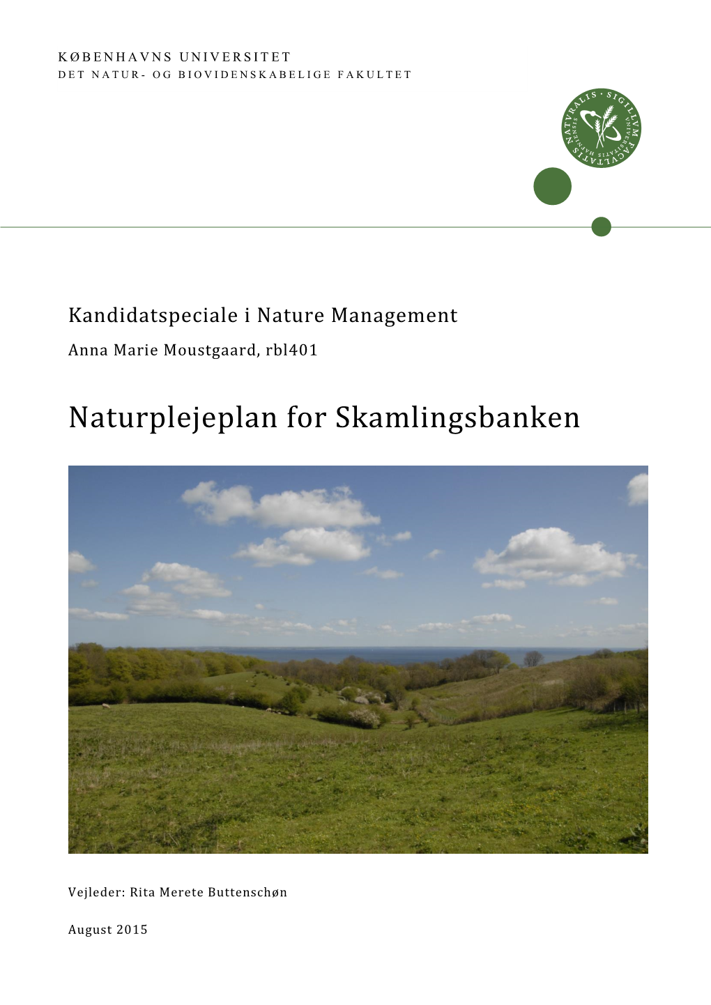 Naturplejeplan for Skamlingsbanken