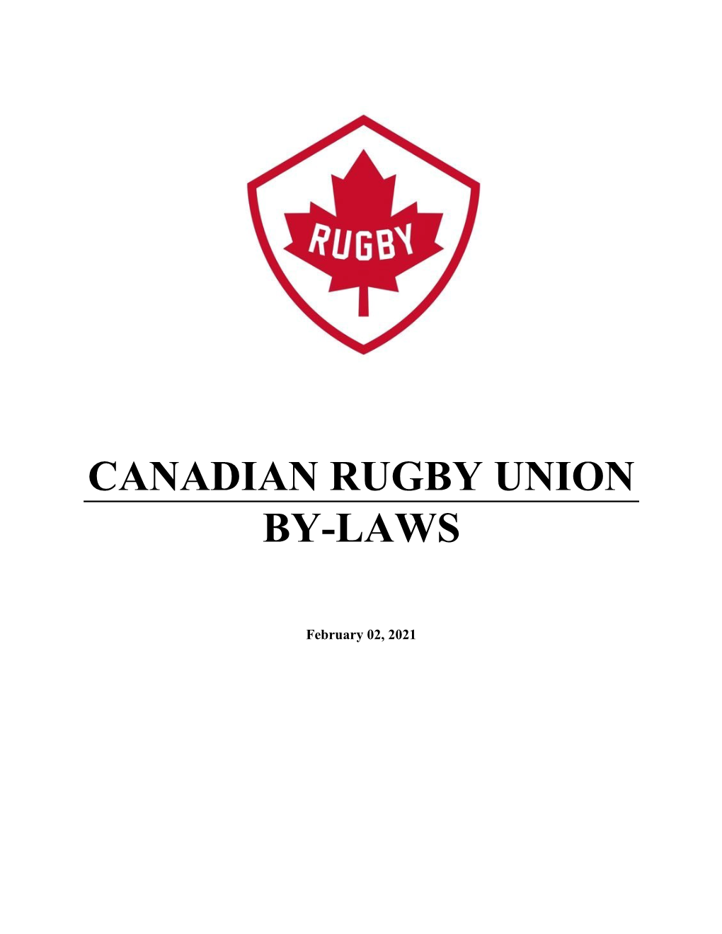 Canadian Rugby Union By-Laws