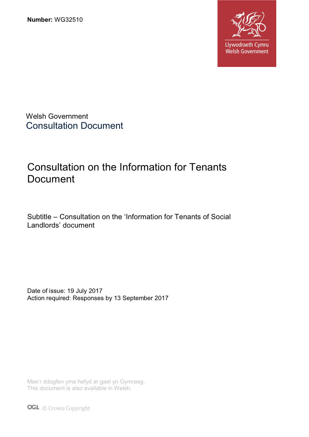 Consultation on the Information for Tenants Document