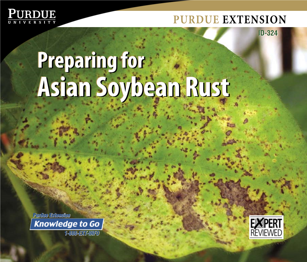 Preparing for Asian Soybean Rust, ID-324