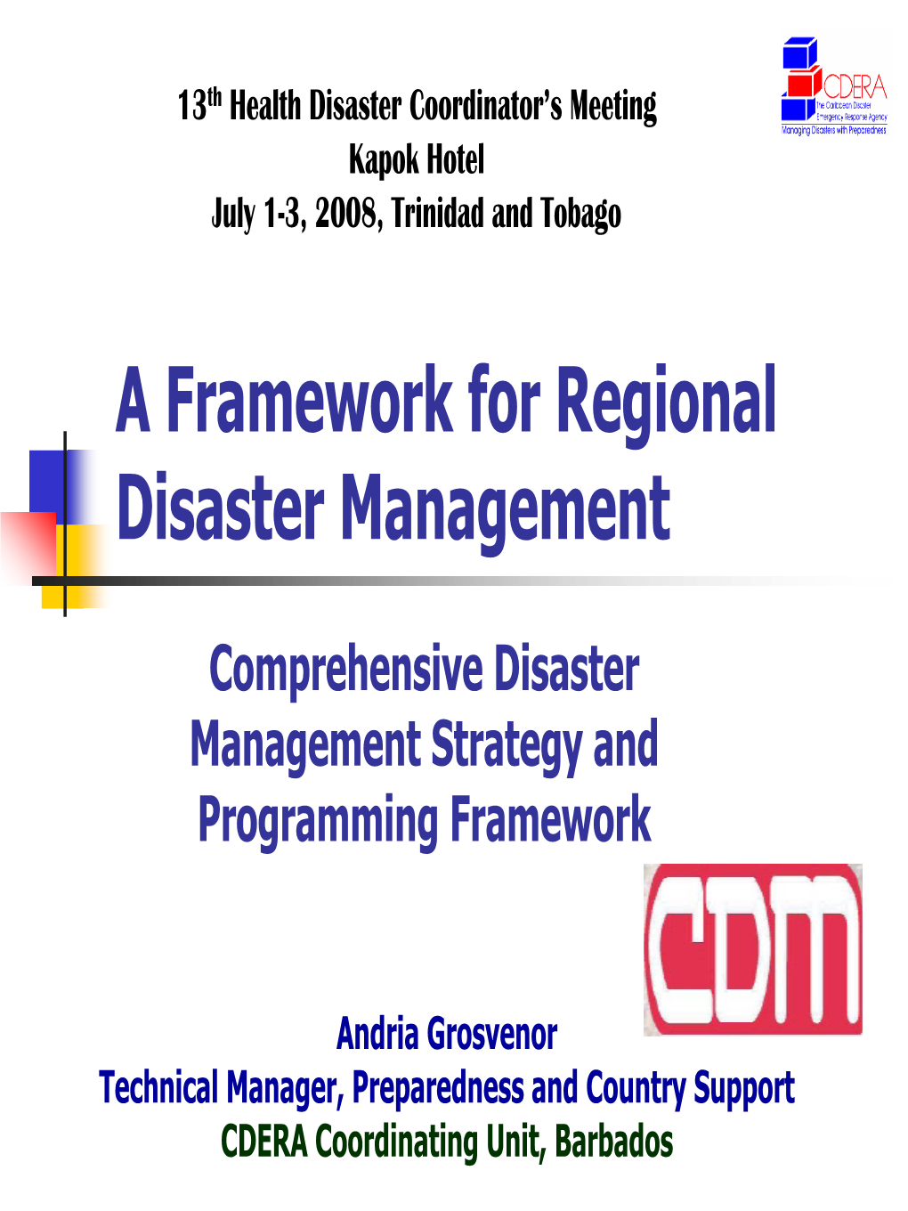 CDM Framework 2006