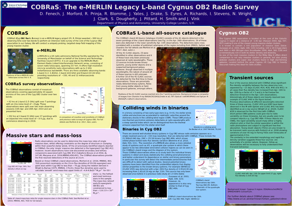 Cobras: the E-MERLIN Legacy L-Band Cygnus OB2 Radio Survey D