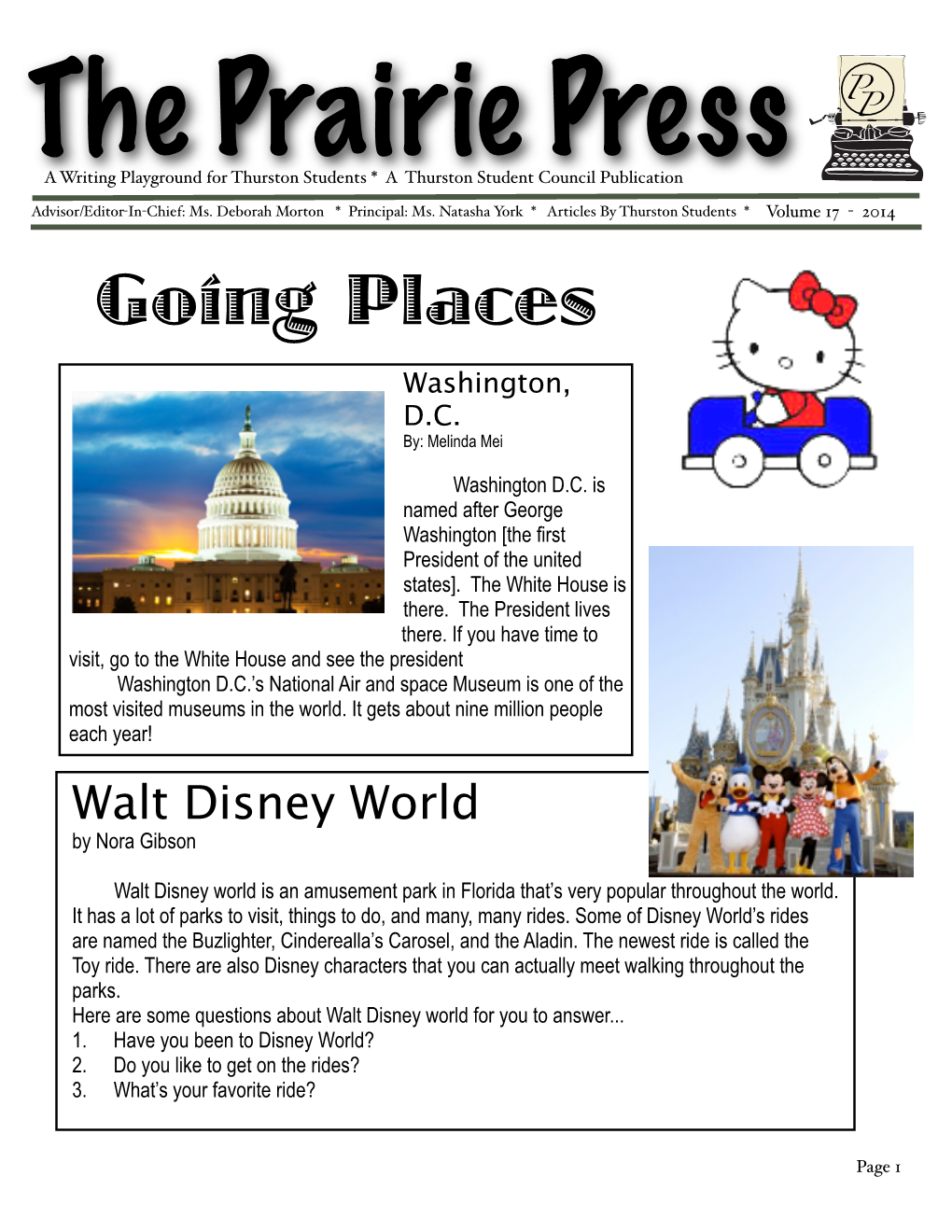 Prairie Press Newspaper Vol 17