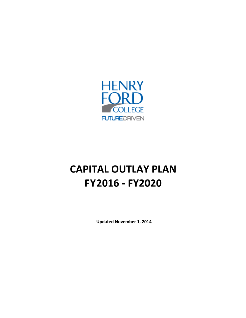 2015-2020 HFC Capital Outlay Plan