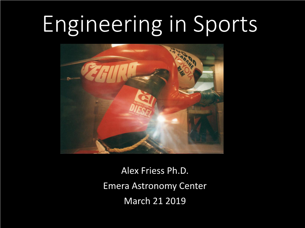 Engineering in Sports