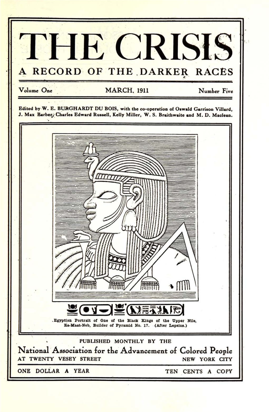 The Crisis, Vol. 1, No. 5. (March, 1911)