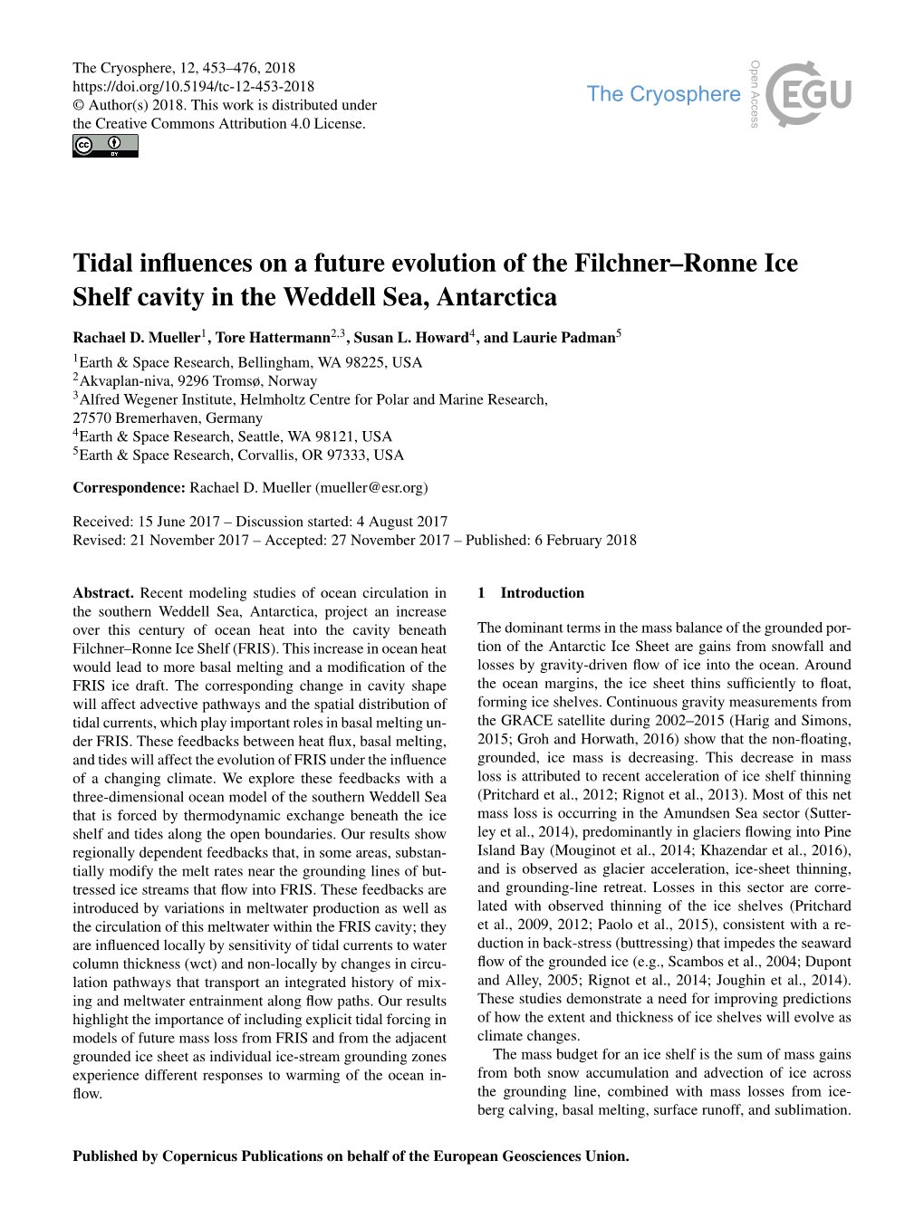 Article Is Available Ice-Shelf Buttressing to Ice-Sheet ﬂow, Geophys