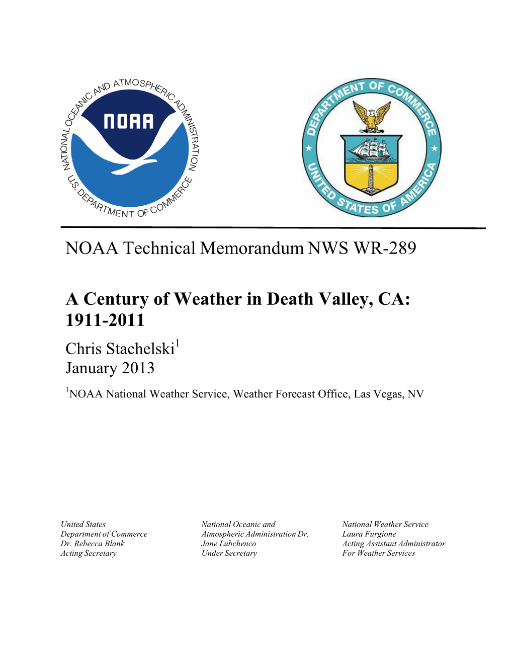 A Century of Weather in Death Valley, CA: 1911-2011