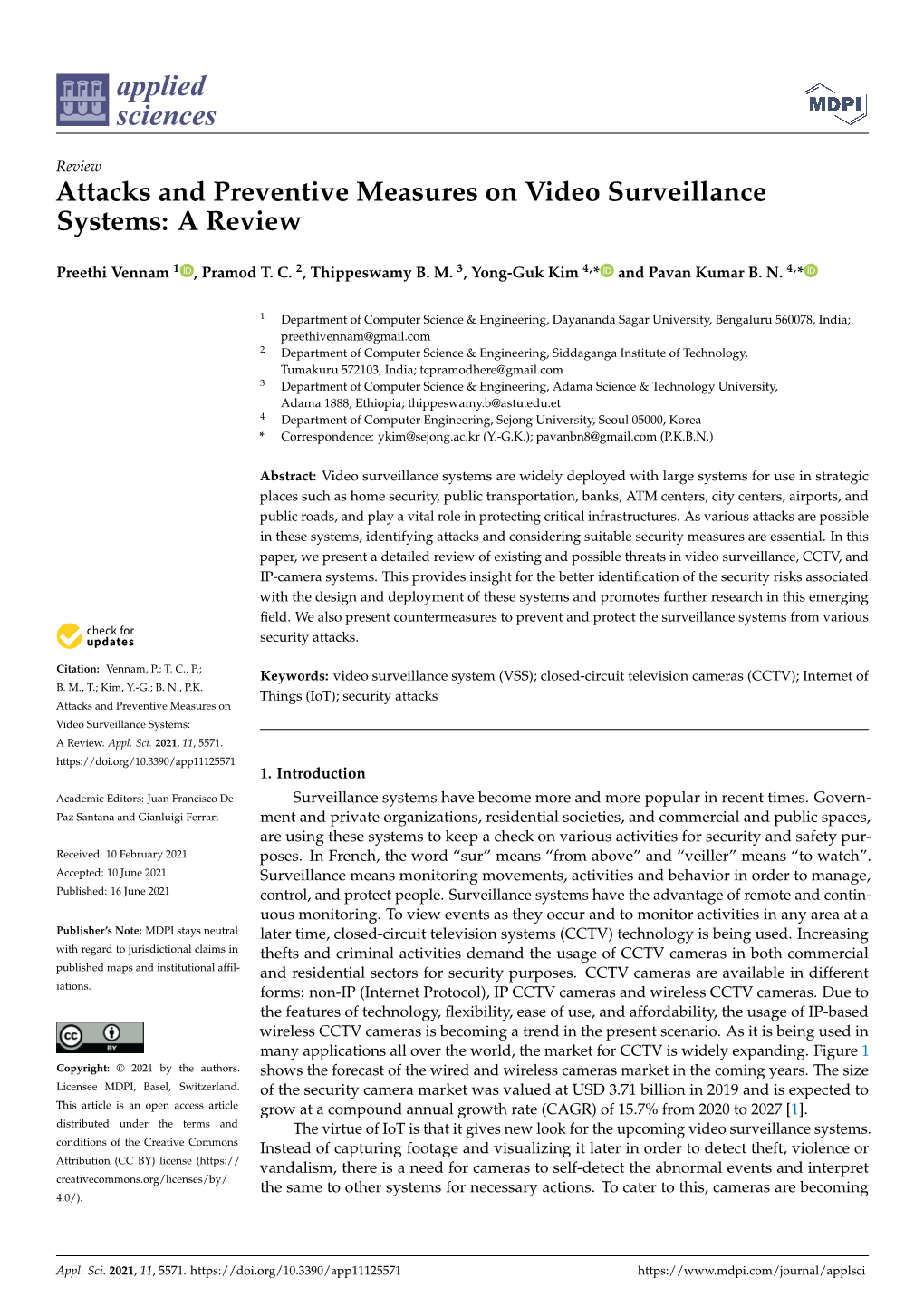 Attacks and Preventive Measures on Video Surveillance Systems: a Review