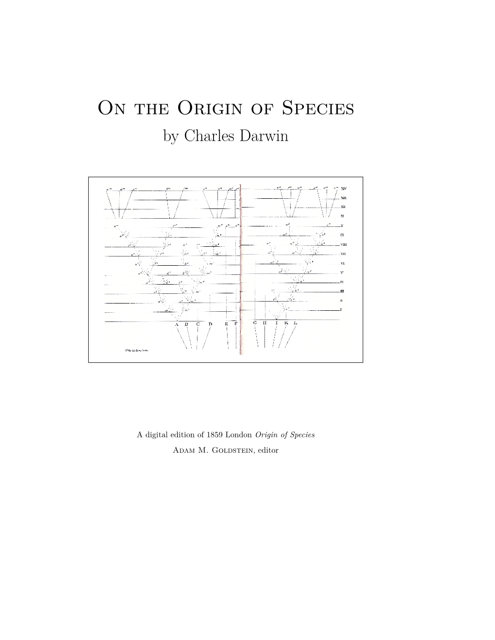 On the Origin of Species by Charles Darwin