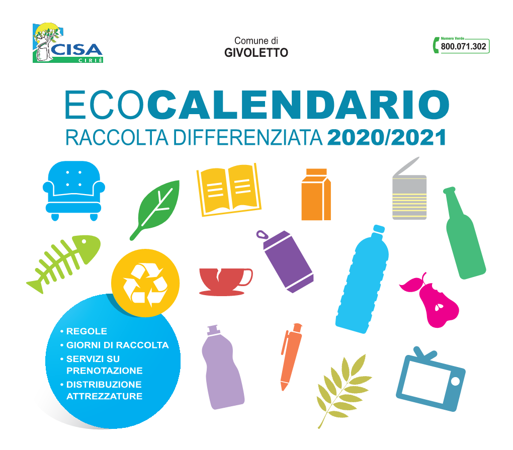 Ecocalendario Raccolta Differenziata 2020/2021