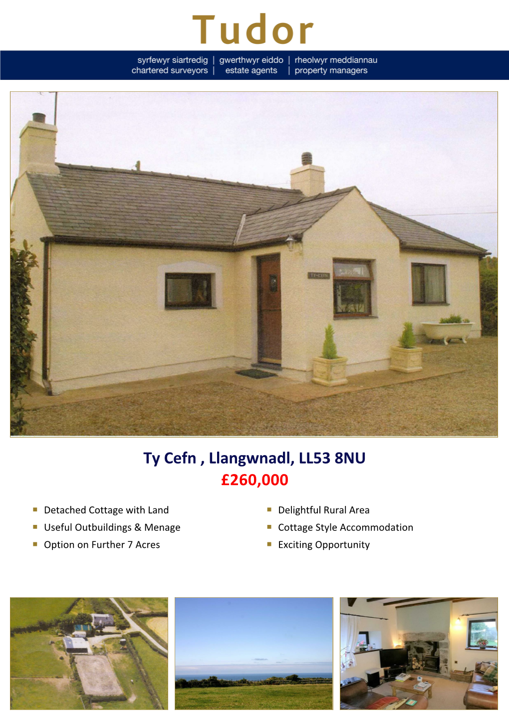 Ty Cefn , Llangwnadl, LL53 8NU £260,000