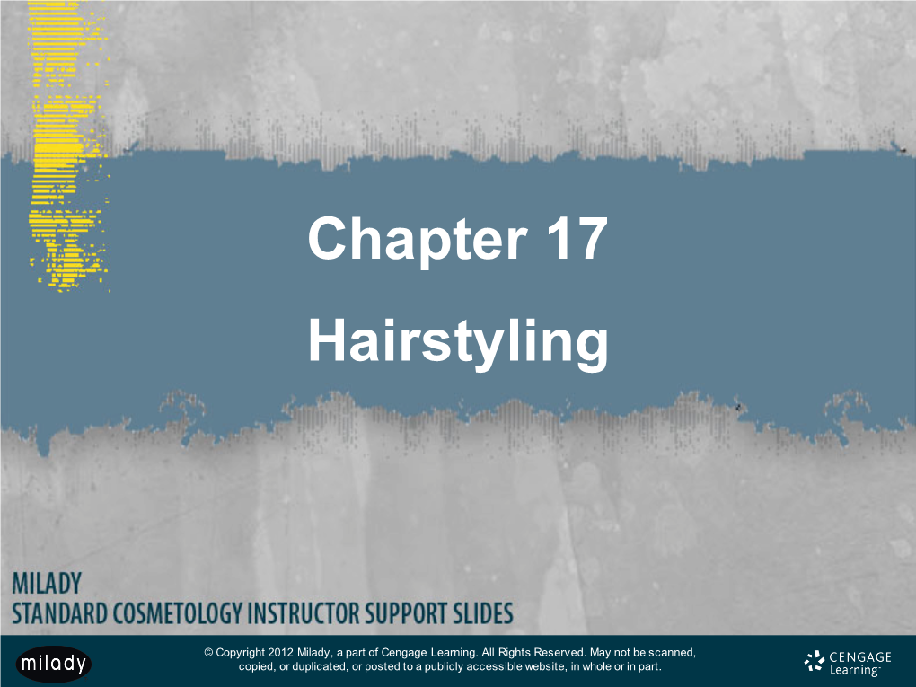 Chapter 17 Hairstyling