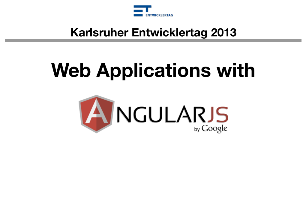 Web Applications with About Me