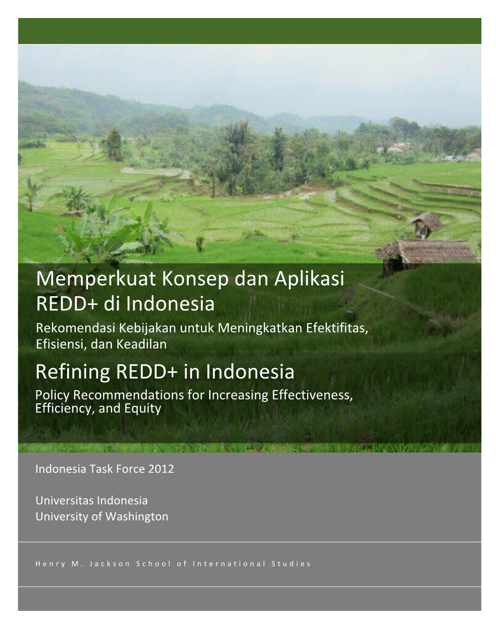 Memperkuat Konsep Dan Aplikasi REDD+ Di Indonesia Refining